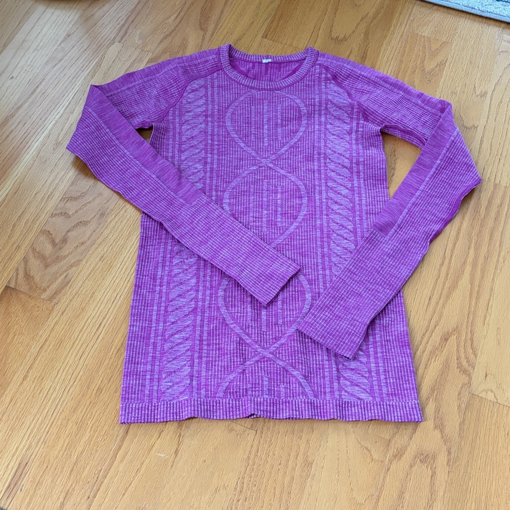 Lululemon Rest Less Pullover Heathered Ultra Violet size 6